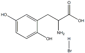 2,5-Dihydroxy-DL-Phenylalanine hydrobromide Struktur