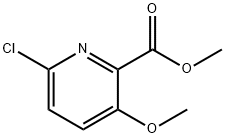6-氯-3-甲氧基吡啶甲酸甲酯,175965-90-9,结构式