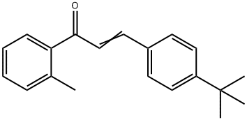 (2E)-3-(4-tert-butylphenyl)-1-(2-methylphenyl)prop-2-en-1-one Struktur