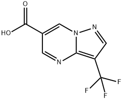 3-(Trifluoromethyl)pyrazolo[1,5-a]pyrimidine-6-carboxylic acid Struktur