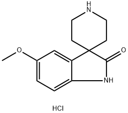 5-Methoxy-1,2-dihydrospiro[indole-3,4'-piperidine]-2-one hydrochloride Structure