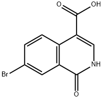 7-溴-1-氧代-1,2-二氢异喹啉-4-羧酸,1780191-92-5,结构式