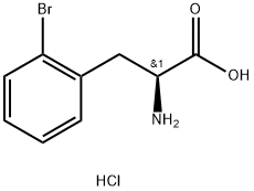 L-2-溴苯丙氨酸盐酸盐,178205-82-8,结构式