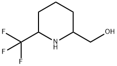 (6-(トリフルオロメチル)ピペリジン-2-イル)メタノール 化学構造式