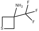 3-(trifluoromethyl)thietan-3-amine 结构式