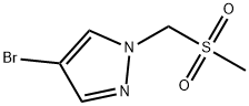 4-bromo-1-(methanesulfonylmethyl)-1H-pyrazole Struktur
