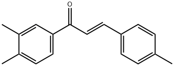 (2E)-1-(3,4-dimethylphenyl)-3-(4-methylphenyl)prop-2-en-1-one,1801145-87-8,结构式