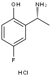 (R)-2-(1-氨基乙基)-4-氟苯酚盐酸盐, 1802222-53-2, 结构式