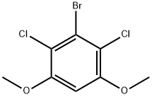 3-bromo-2,4-dichloro-1,5-dimethoxybenzene Struktur