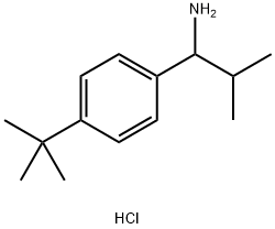 1-(4-TERT-BUTYLPHENYL)-2-METHYLPROPAN-1-AMINE HYDROCHLORIDE,1803585-84-3,结构式