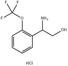 2-AMINO-2-[2-(TRIFLUOROMETHOXY)PHENYL]ETHAN-1-OL HYDROCHLORIDE Struktur