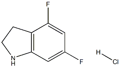 4,6-Difluoro-2,3-dihydro-1H-indole HCL Structure