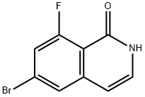 6-bromo-8-fluoro-1,2-dihydroisoquinolin-1-one Struktur