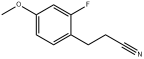 3-(2-fluoro-4-methoxyphenyl)propanenitrile Structure