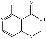 2-Fluoro-4-(methylsulfanyl)pyridine-3-carboxylic acid Structure