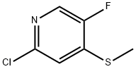 2-chloro-5-fluoro-4-methylsulfanylpyridine Structure