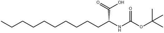 (2R)-2-(Boc-amino)dodecanoic acid Structure