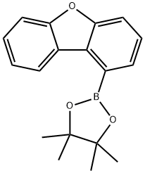 2-(Dibenzo[b,d]furan-1-yl)-4,4,5,5,-tetramethyl-1,3,2-dioxaborolane Structure
