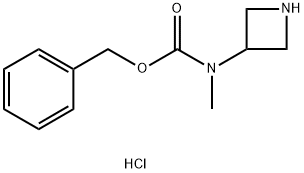 BENZYL AZETIDIN-3-YL(METHYL)CARBAMATE HYDROCHLORIDE, 1822874-05-4, 结构式