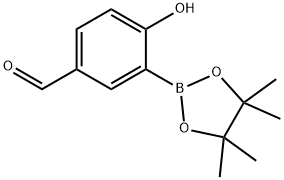 4-Hydroxy-3-(4,4,5,5-tetramethyl-1,3,2-dioxaborolan-2-yl)-benzaldehyde Struktur
