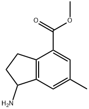 METHYL1-AMINO-6-METHYL-2,3-DIHYDRO-1H-INDENE-4-CARBOXYLATE Structure