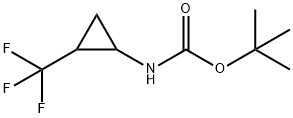 tert-butyl N-[2-(trifluoromethyl)cyclopropyl]carbamate Struktur