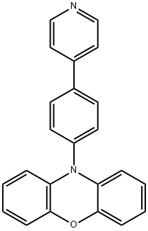 10-(4-(pyridin-4-yl)phenyl)-10H-phenoxazine Struktur