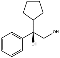 (R)-1-cyclopentyl-1-phenylethane-1,2-diol Struktur