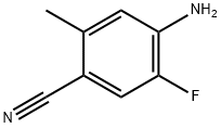 4-Amino-5-fluoro-2-methylbenzonitrile Structure