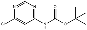 TERT-BUTYL (6-CHLOROPYRIMIDIN-4-YL)CARBAMATE Structure