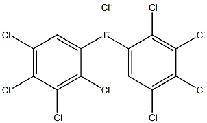 Iodonium, bis(2,3,4,5-tetrachlorophenyl)-, chloride Struktur