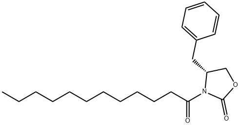 (4R)-4-benzyl-3-dodecanoyl-1,3-oxazolidin-2-one Structure
