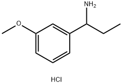 1-(3-methoxyphenyl)propan-1-amine hydrochloride 结构式