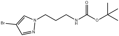 tert-butyl (3-(4-bromo-1H-pyrazol-1-yl)propyl)carbamate Struktur