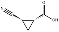 (1R,2S)-2-cyanocyclopropane-1-carboxylicacid Struktur