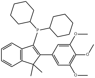 dicyclohexyl[1,1-dimethyl-2-(3,4,5-trimethoxyphenyl)-1H-inden-3-yl]Phosphine|