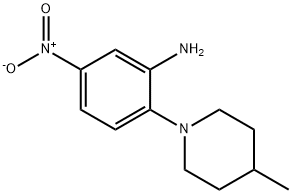 2-(4-Methyl-1-piperidinyl)-5-nitroaniline Struktur