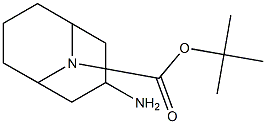 tert-butyl endo-3-amino-9-azabicyclo[3.3.1]nonane-9-carboxylate Struktur