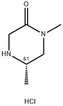 (S)-1,5-ジメチルピペラジン-2-オン塩酸塩 化学構造式