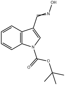 TERT-BUTYL 3-((HYDROXYIMINO)METHYL)-1H-INDOLE-1-CARBOXYLATE Structure