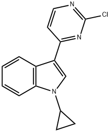 3-(2-Chloropyrimidin-4-yl)-1-cyclopropyl-1H-indole Struktur