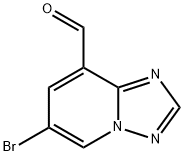 6-Bromo-[1,2,4]triazolo[1,5-a]pyridine-8-carbaldehyde 化学構造式