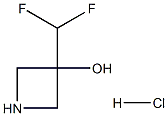 3-(difluoromethyl)azetidin-3-ol hydrochloride Structure