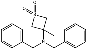 3-(dibenzylamino)-3-methylthietane 1,1-dioxide Structure