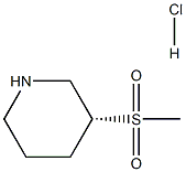 (3R)-3-methanesulfonylpiperidine hydrochloride, 1946010-93-0, 结构式