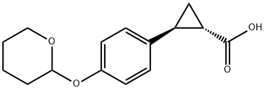 trans-2-[4-(oxan-2-yloxy)phenyl]cyclopropane-1-carboxylic acid,1946017-75-9,结构式