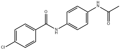 N-[4-(acetylamino)phenyl]-4-chlorobenzamide Structure