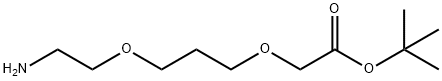 2-(3-(2-氨基乙氧基)丙氧基)乙酸叔丁酯, 1948273-09-3, 结构式