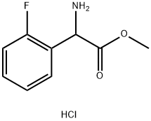 DL-2-氟苯甘氨酸甲酯盐酸盐,195070-57-6,结构式