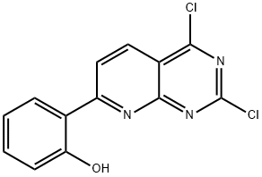 2-(2,4-DICHLOROPYRIDO[2,3-D]PYRIMIDIN-7-YL)PHENOL Structure